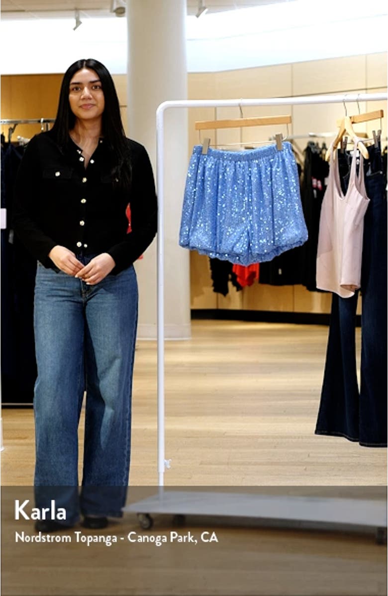 Sequin Blouson Shorts, sales video thumbnail