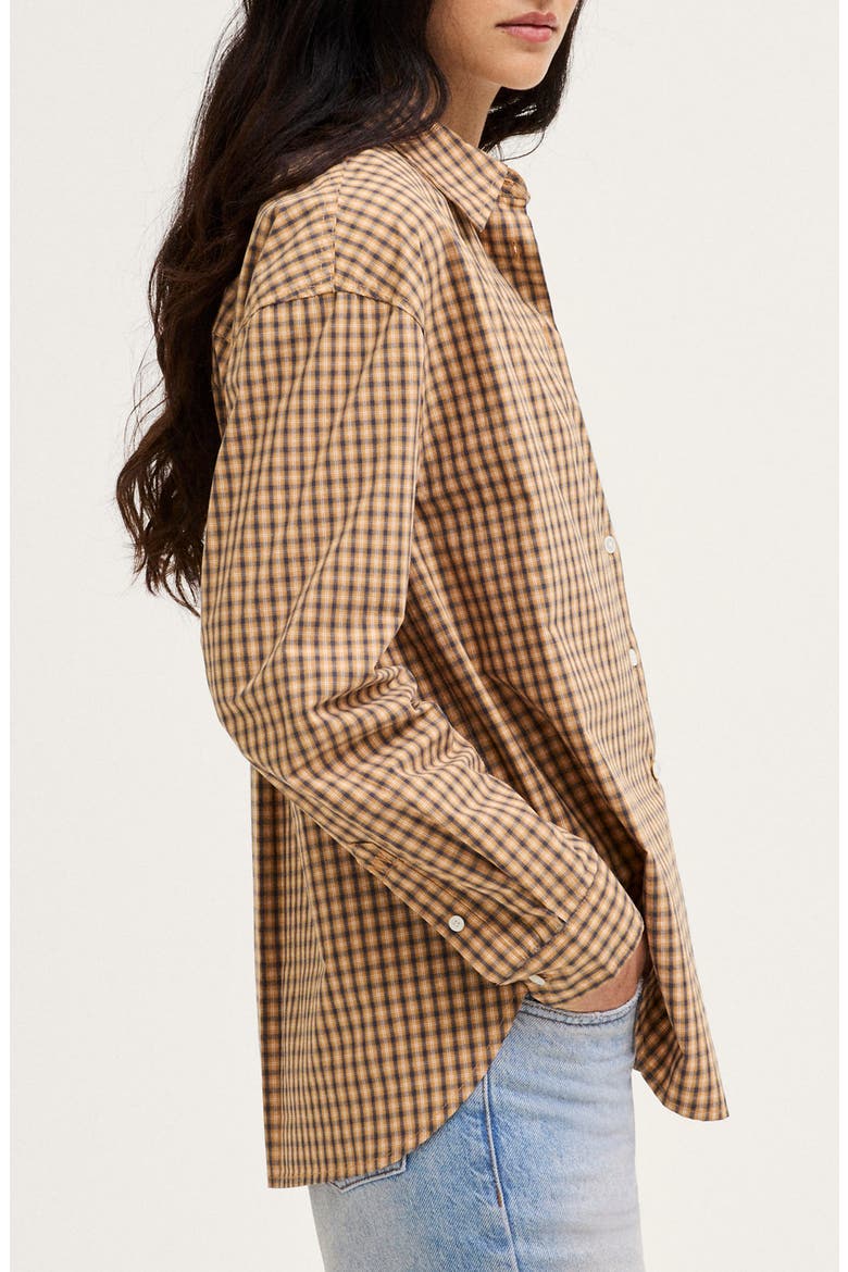 The Easy Poplin Shirt, Alternate, color, YELLOW SHADOW CHECK