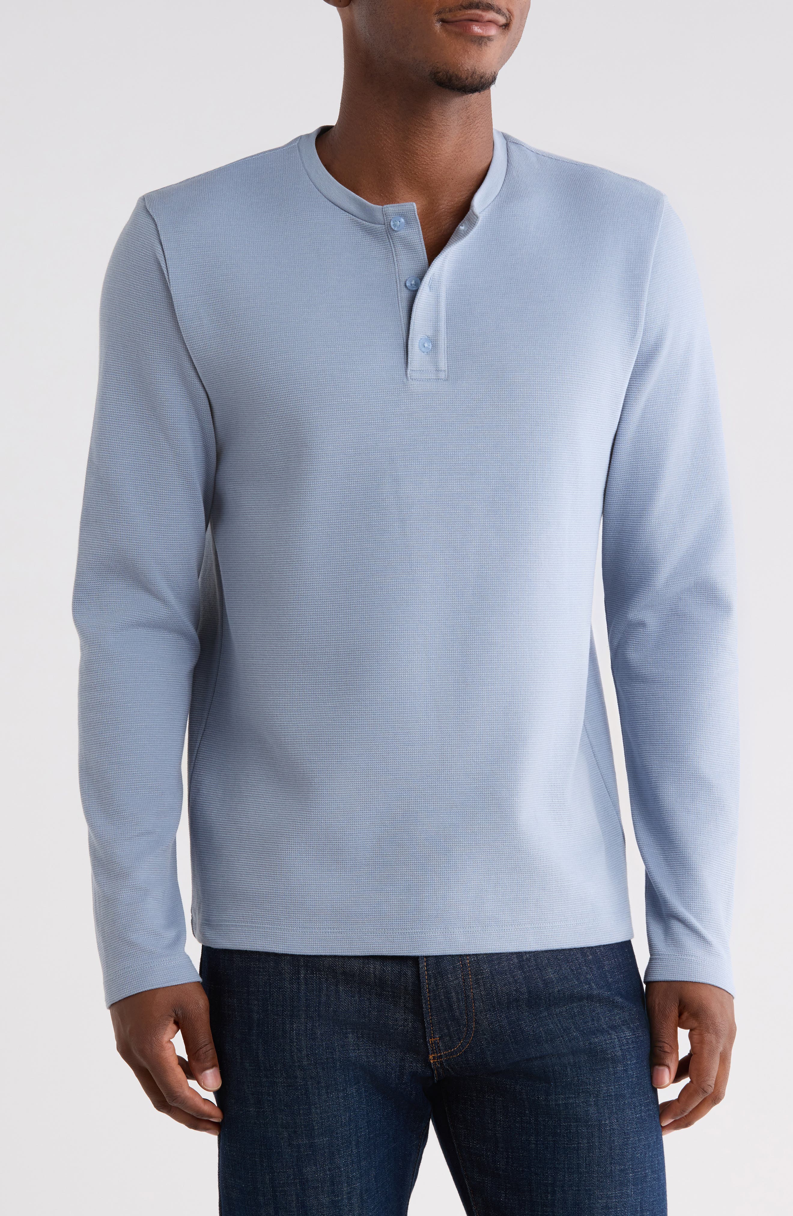 Double Face Piqué Henley