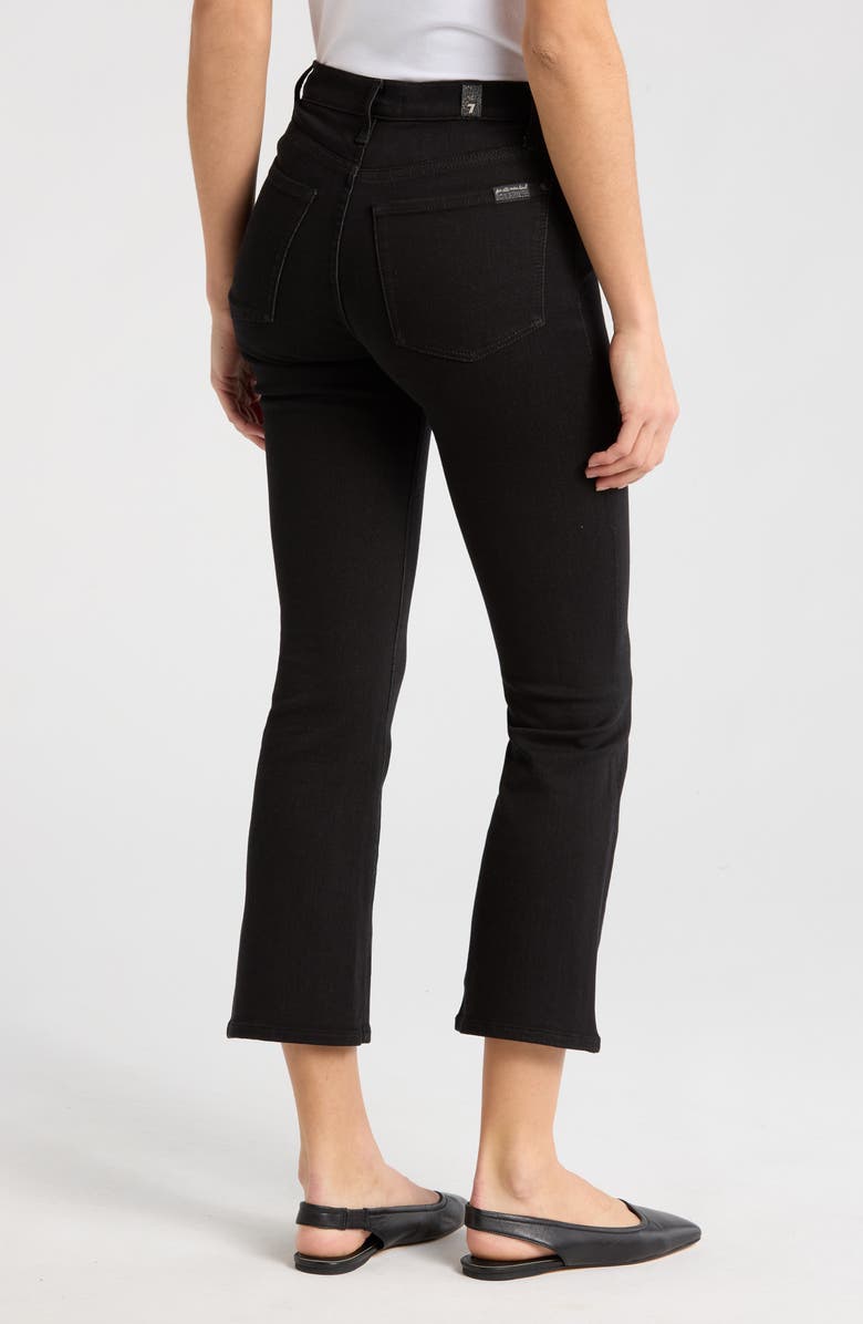 7 For All Mankind High Waist Slim Kick Jeans, Alternate, color, Black