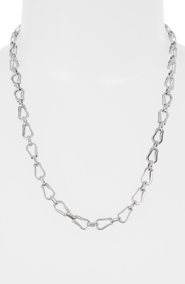 NORDSTROM RACK Stainless Steel Chain Necklace, Alternate, color,