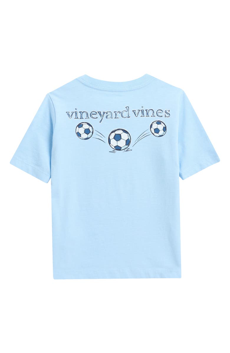 vineyard vines Kids' Soccer Balls Cotton Graphic Pocket T-Shirt, Alternate, color, 