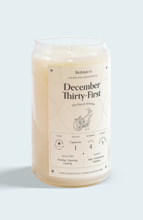 Birthdate Co. The December Birthday Candle In December 31st