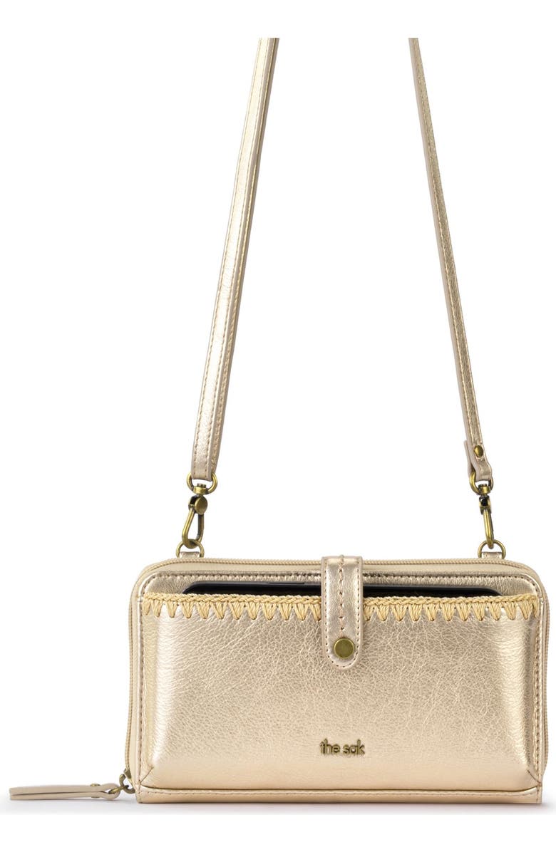 The Sak Iris Smartphone Crossbody Bag, Alternate, color, Light Gold