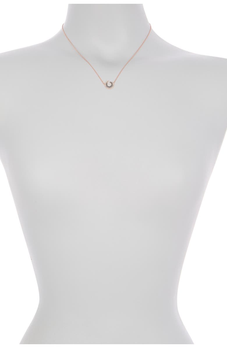 EF Collection 14K Rose Gold Willow Fade Diamond Necklace - 0.19 ctw, Alternate, color,