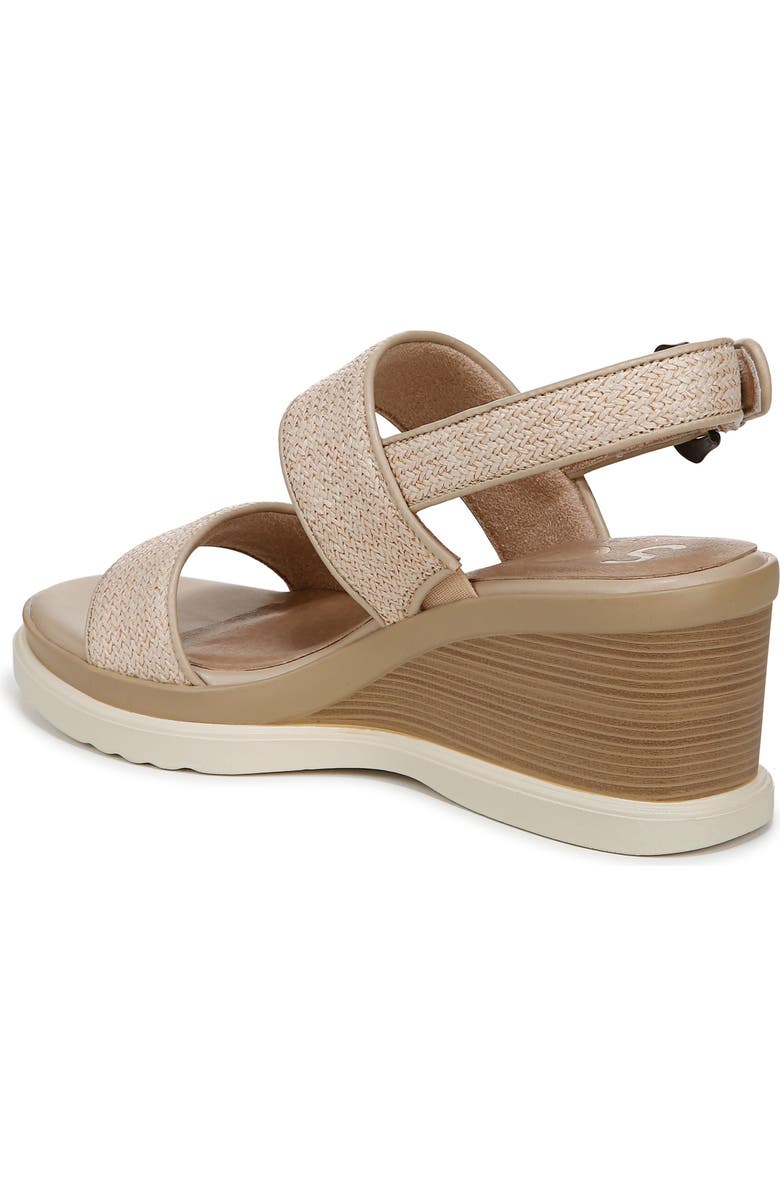 SOUL NATURALIZER Livia Raffia Wedge Sandal, Alternate, color, Light Natural Fabric