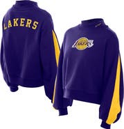 New Era Women's New Era Purple Los Angeles Lakers Sport Night Balloon Sleeves Sweatshirt