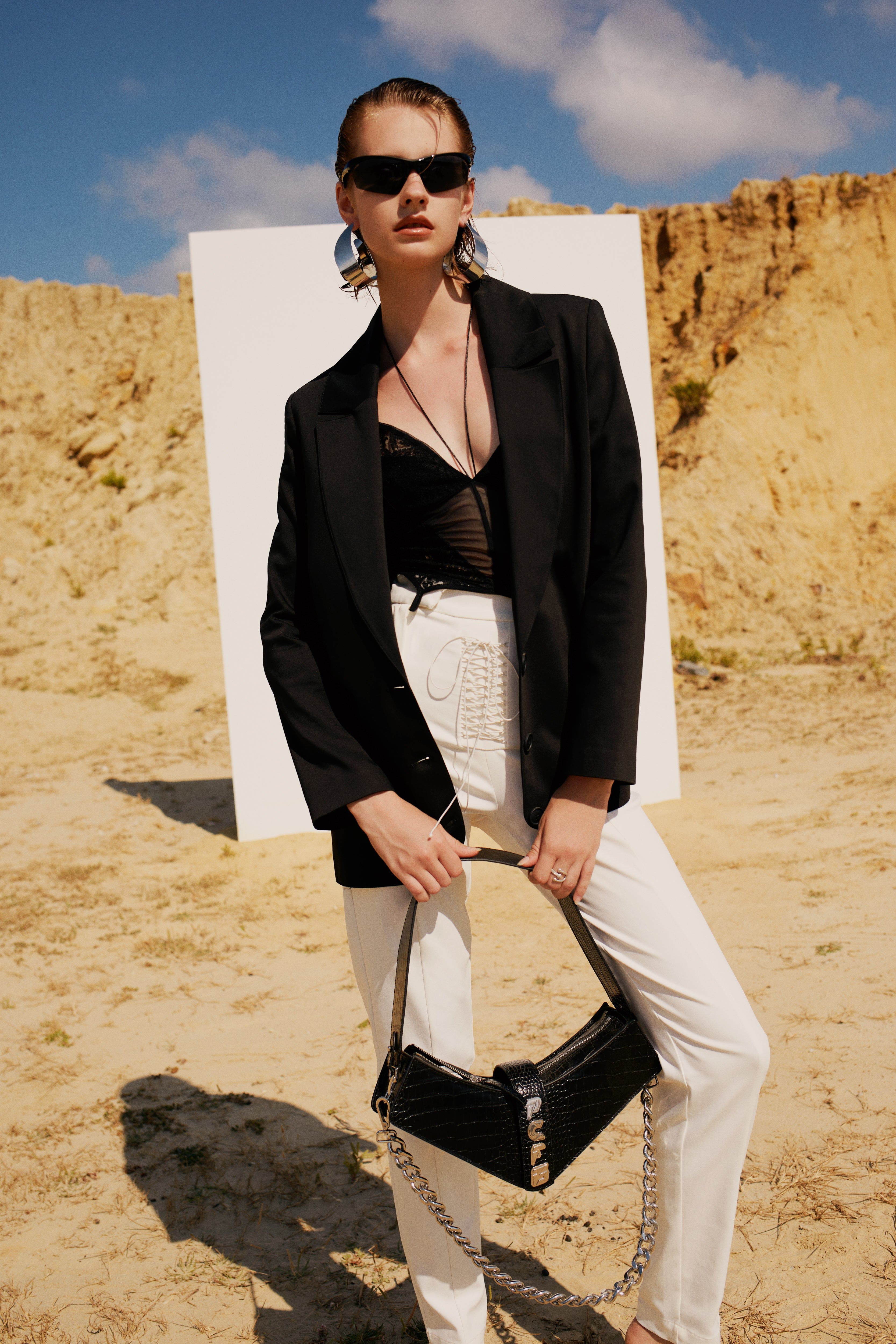 PCFG Boomerang Shoulder Bag, Alternate, color, Black