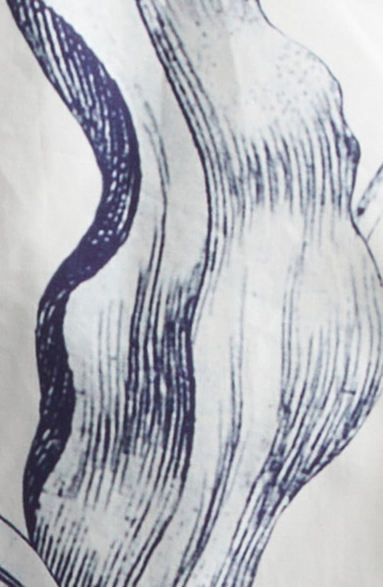 Erdem Print Sleeveless Cotton Shirt, Alternate, color, Botanical Engraving Ivory