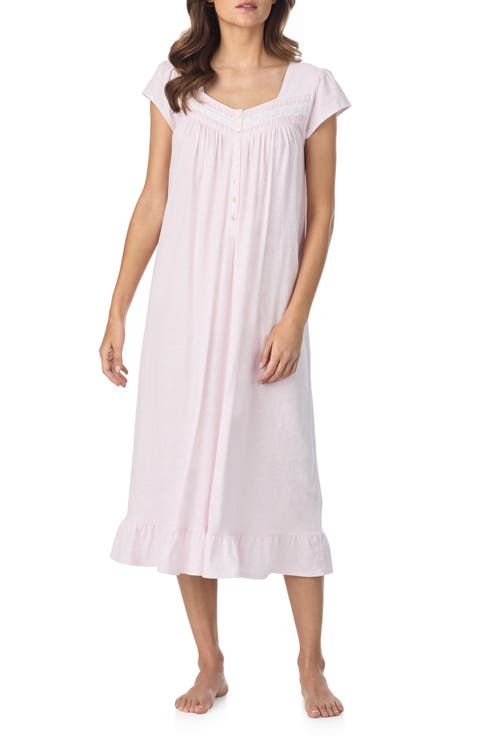Cap Sleeve Cotton Jersey Nightgown