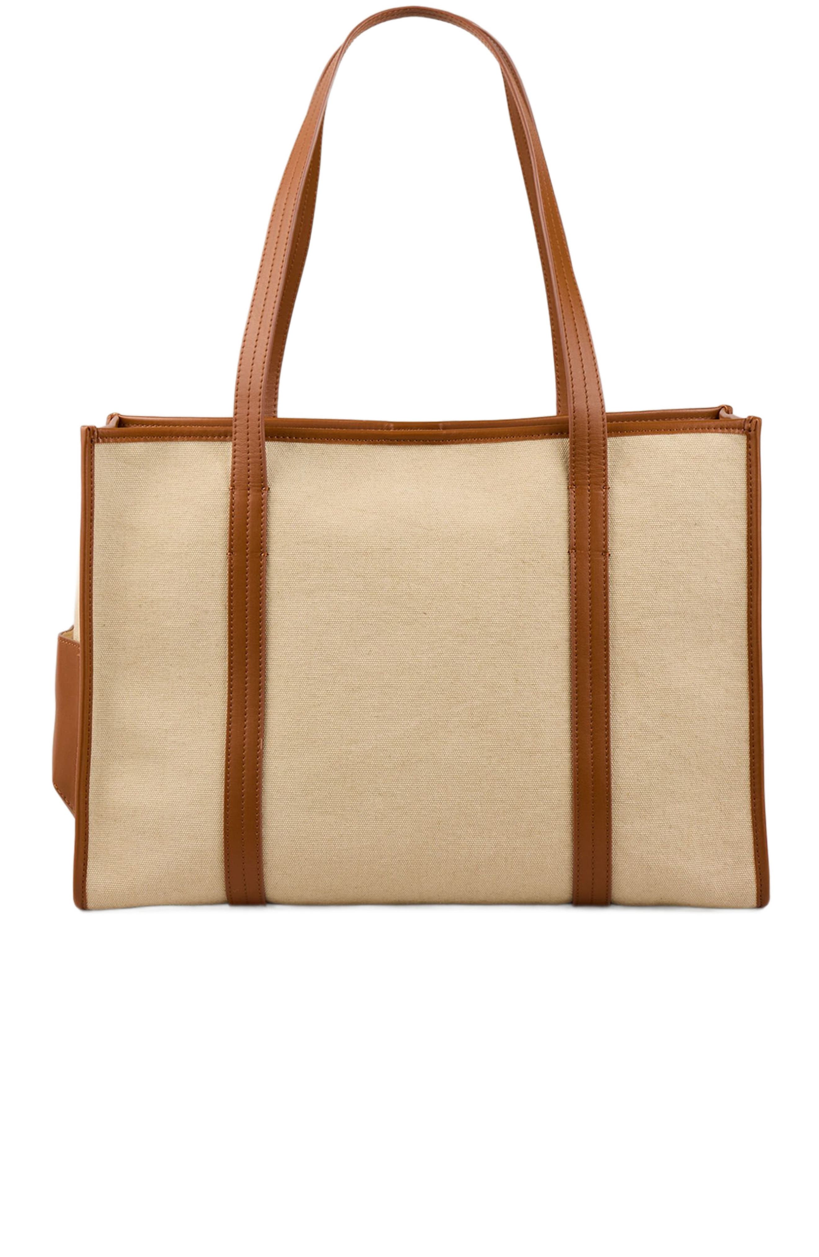 SANDRO Canvas tote bag, Alternate, color, 