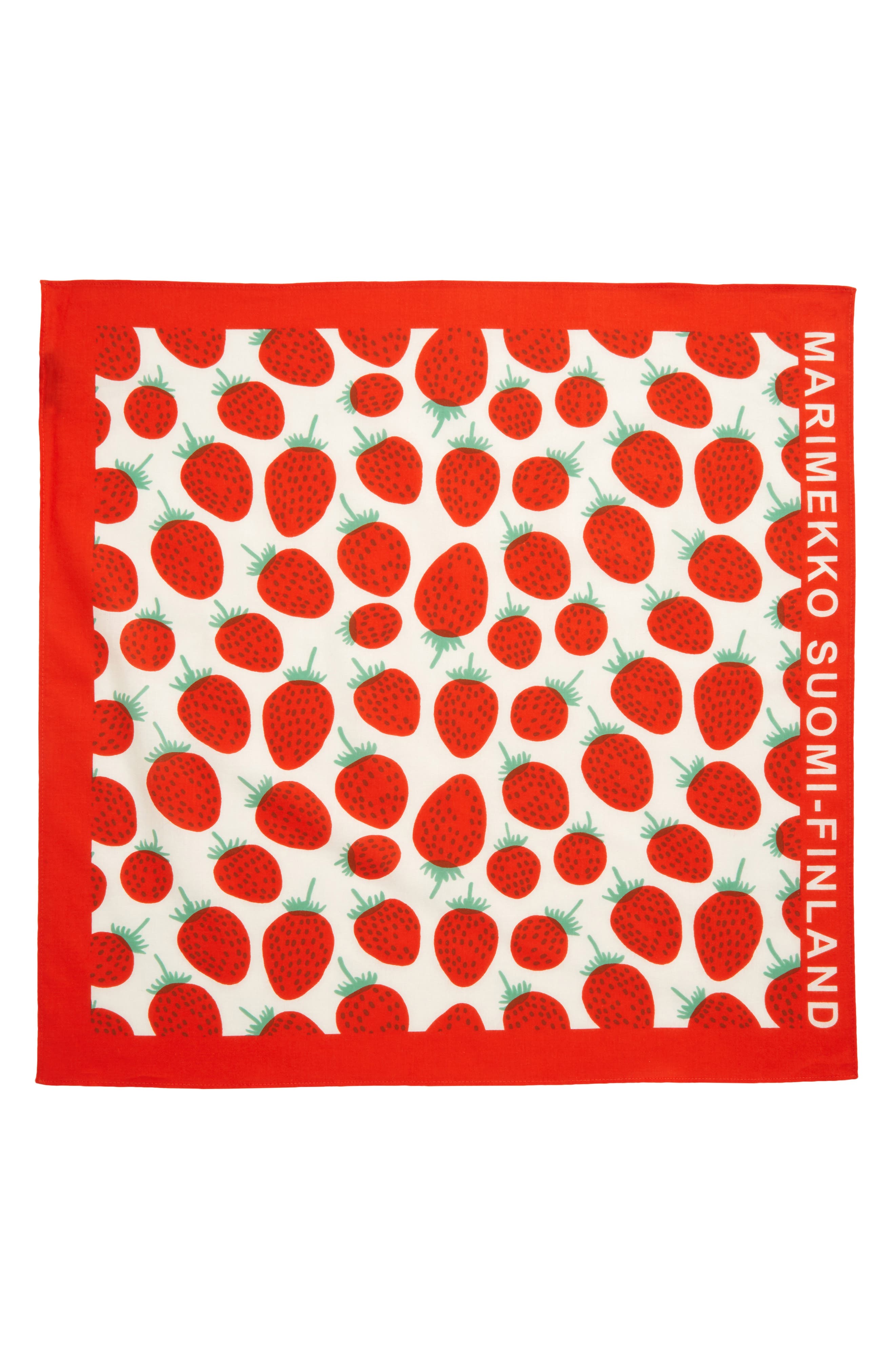 Marimekko Mansikka Strawberry Logo Print Scarf (Women) | Nordstrom