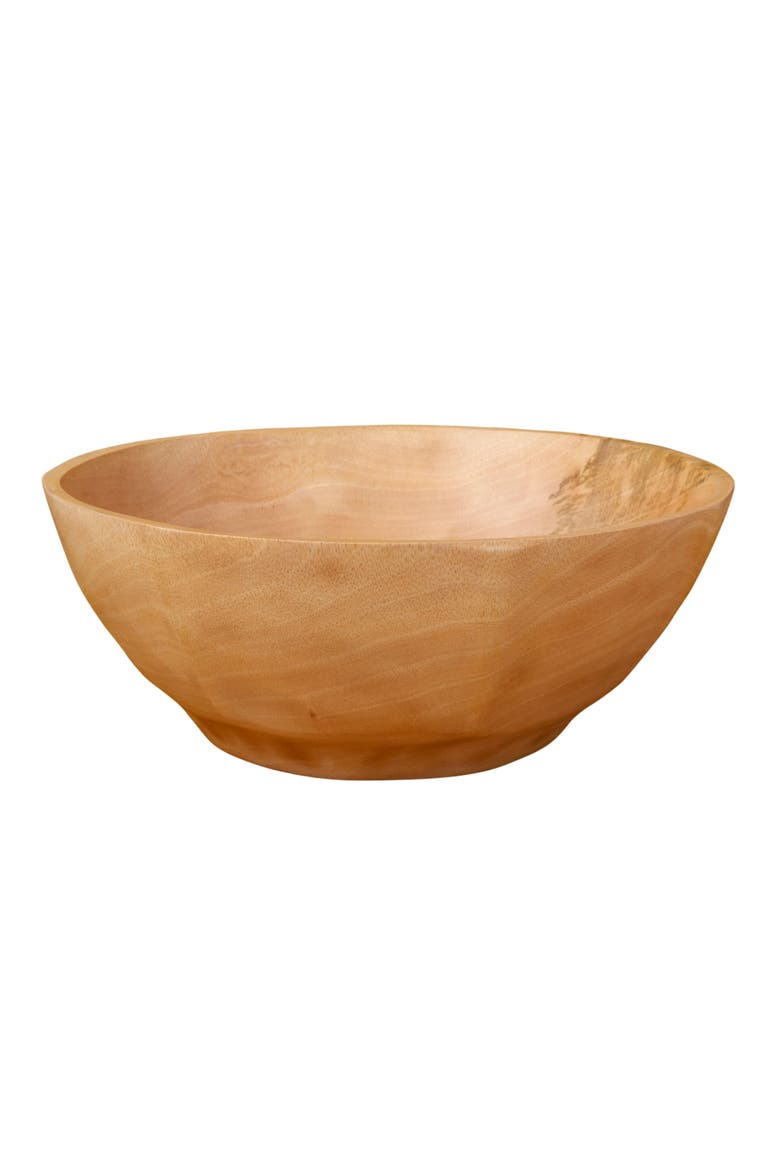Kiln Mango Wood Curved Bowl, Main, color, Mango