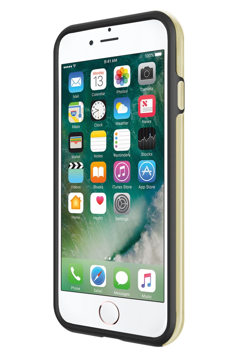 Chevron Stud iPhone 7 Case, Alternate, color, GOLD