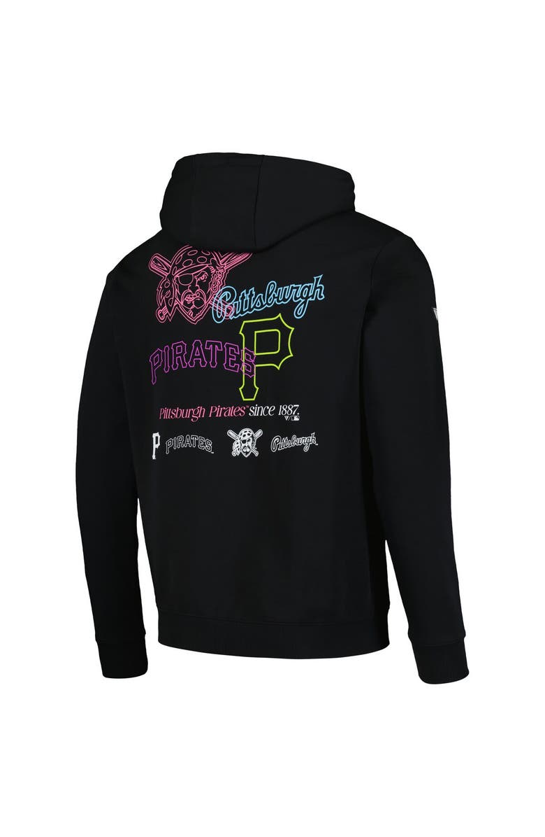 LEVELWEAR Men's Levelwear Black Pittsburgh Pirates Podium Vintage Pullover Hoodie, Alternate, color, Black