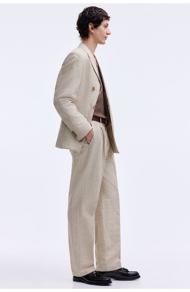 H&M Regular-fit tailored pants, Alternate, color, Light Gray