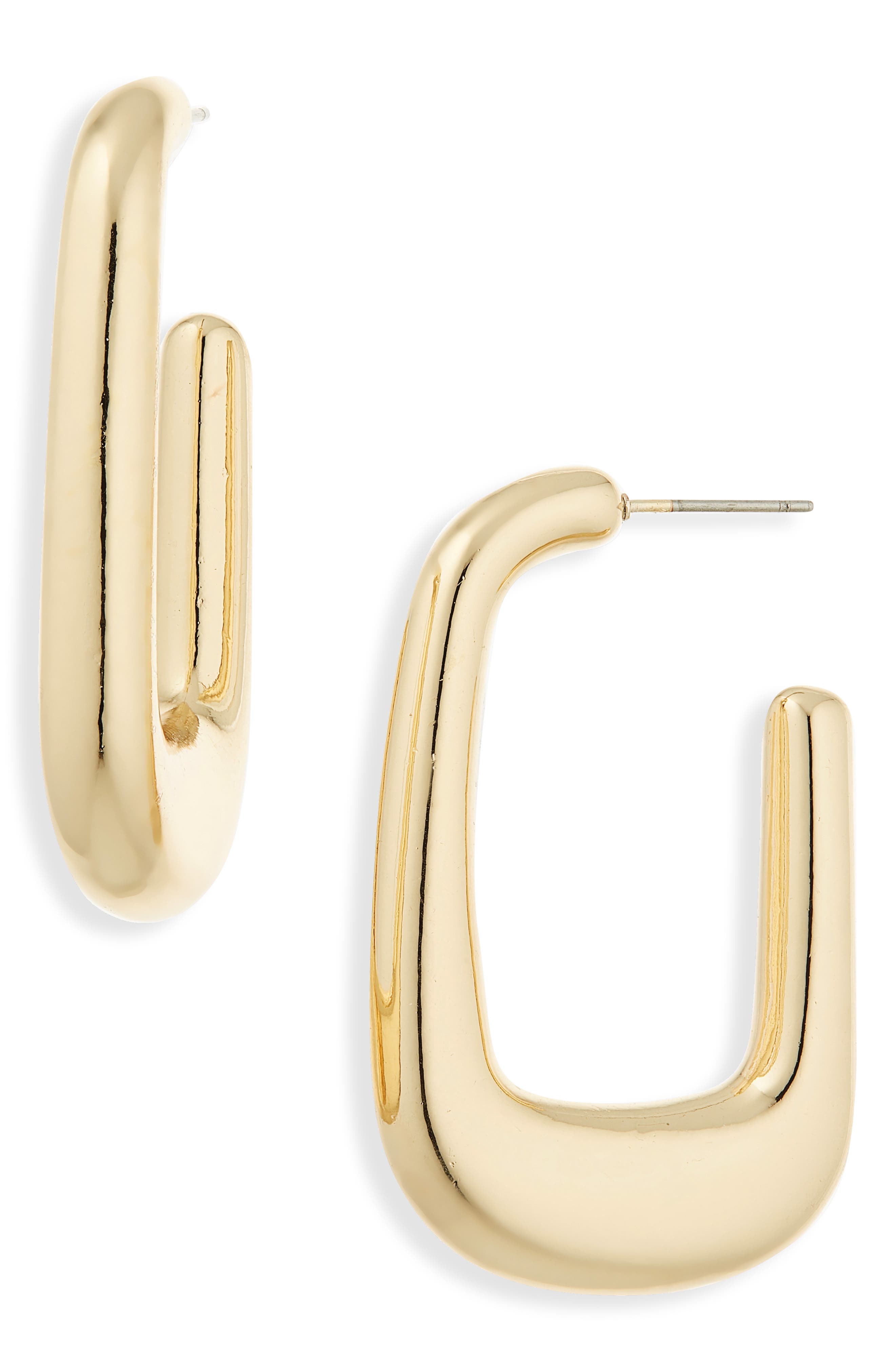 Cara Geometric Hoop Earrings