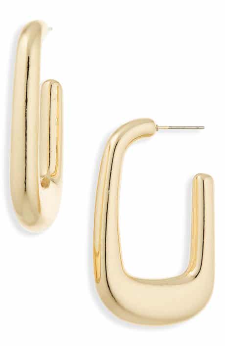 Cara Geometric Hoop Earrings