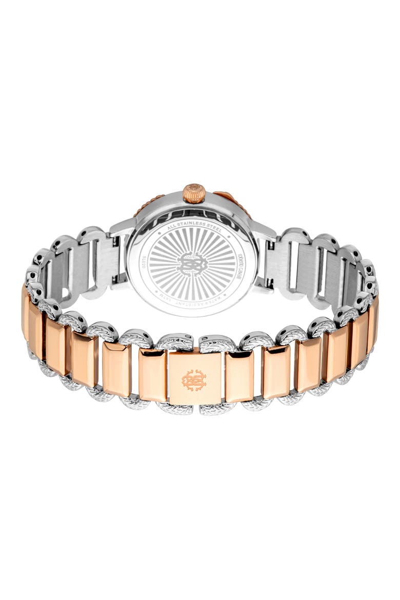 Bracelet Watch, 30mm, Alternate, color, TWO TONE SILVER AND ROSE GOLD