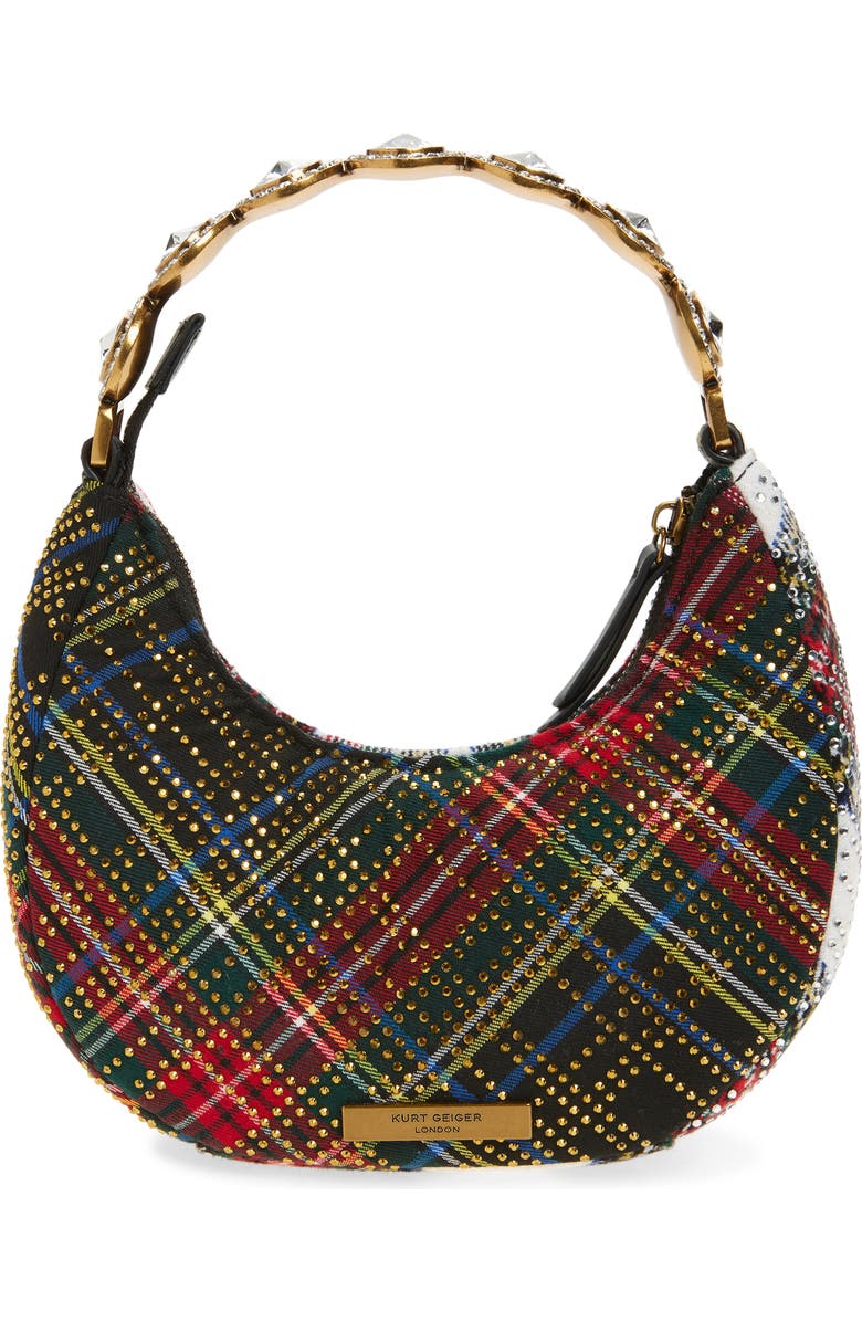 Kurt Geiger London Small Octavia Twill Shoulder Bag, Alternate, color, White Multi