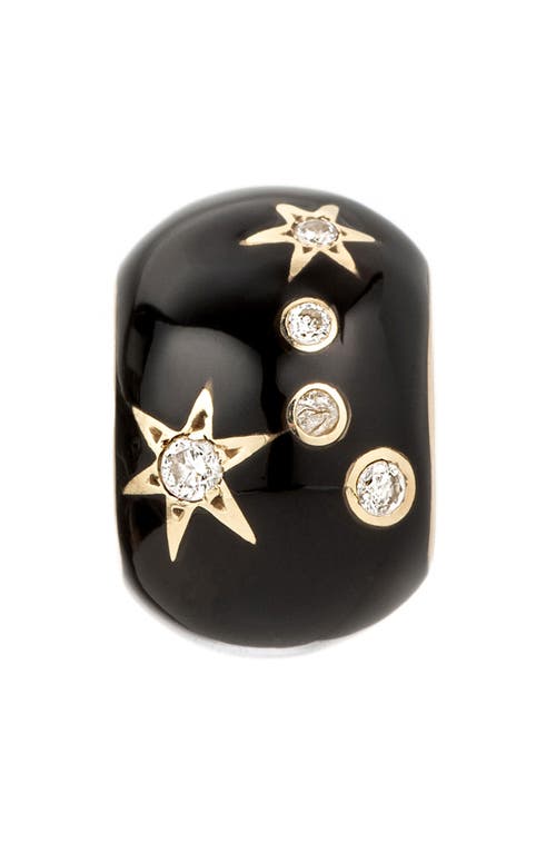 Shop Adina Reyter Zodiac Ceramic & Diamond Bead Charm In Yellow Gold - Cancer