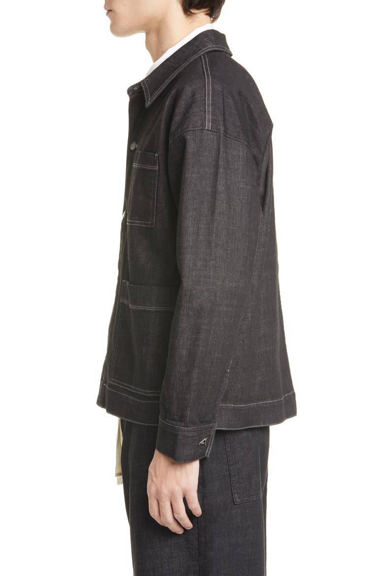Organic Cotton Blend Chore Jacket (Nordstrom Exclusive), Alternate, color, VINTAGE BLACK