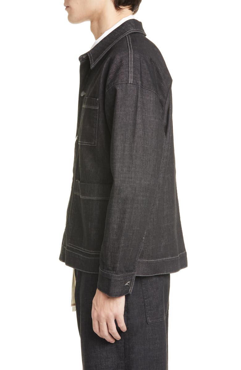 Eileen Fisher Organic Cotton Blend Chore Jacket, Alternate, color,