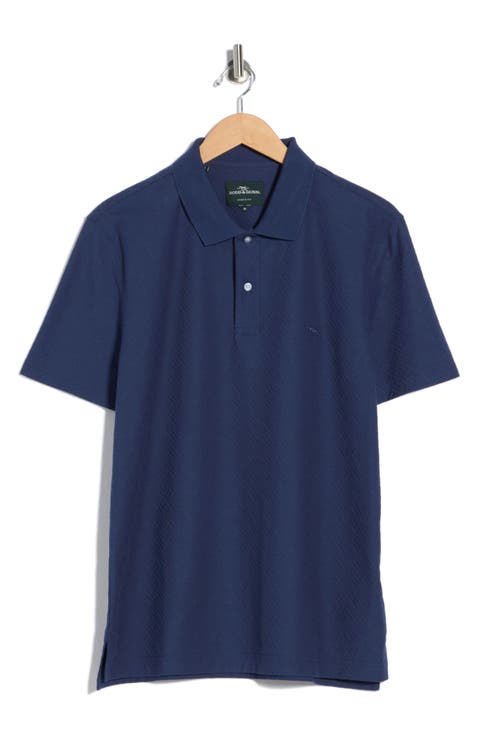 Reimers Lane Sports Fit Cotton Jacquard Polo