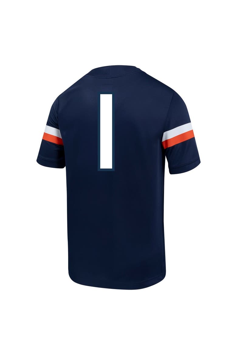 Men's Nike #1 Navy Virginia Cavaliers Untouchable Football Jersey, Alternate, color, Navy