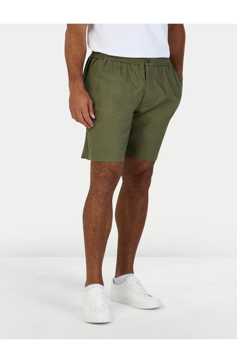 Raging Bull Stretch Waist Linen Short, Main, color, Olive