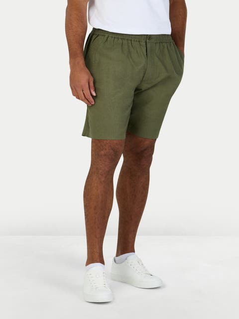 Stretch Waist Linen Short