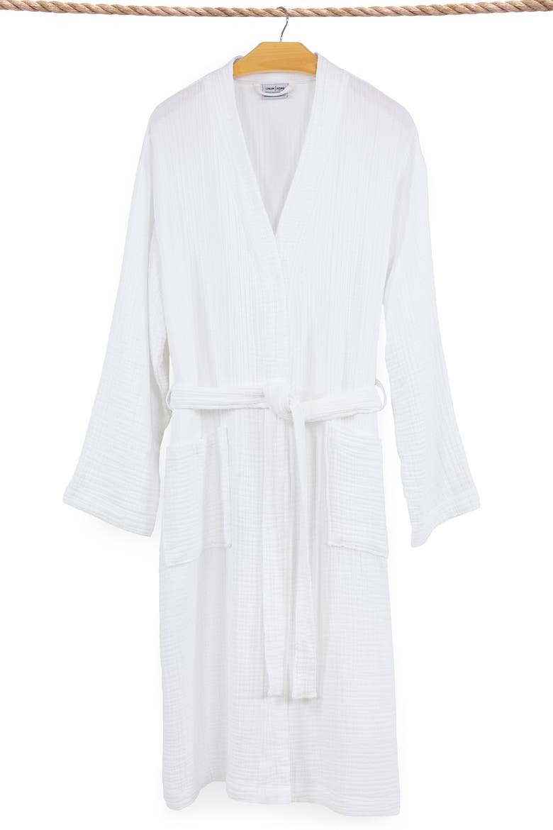 Smyrna Hotel/Spa Luxury Robe, Main, color, WHITE