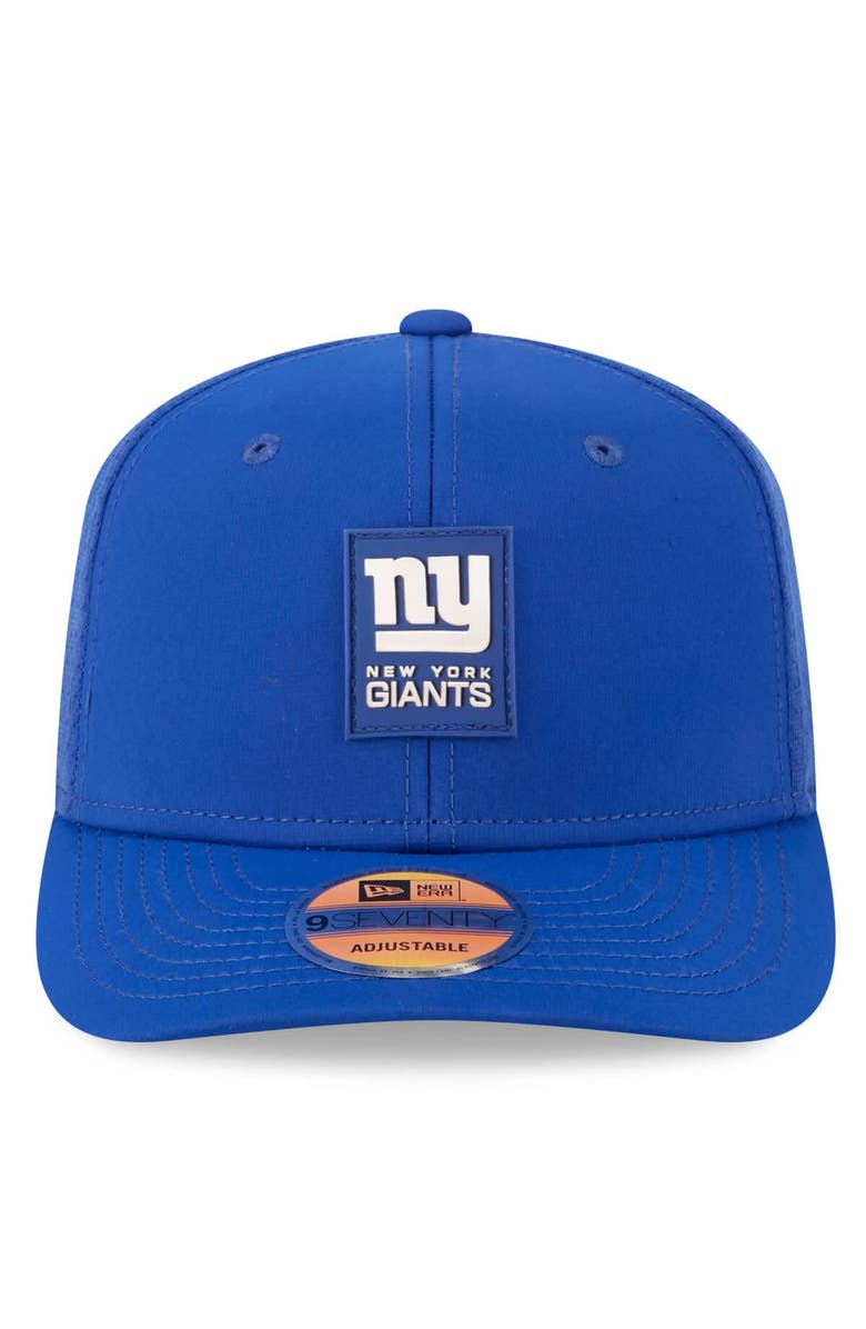 New Era Men's New Era Royal New York Giants 2025 Sideline  9SEVENTY Trucker Adjustable Hat, Alternate, color, Royal