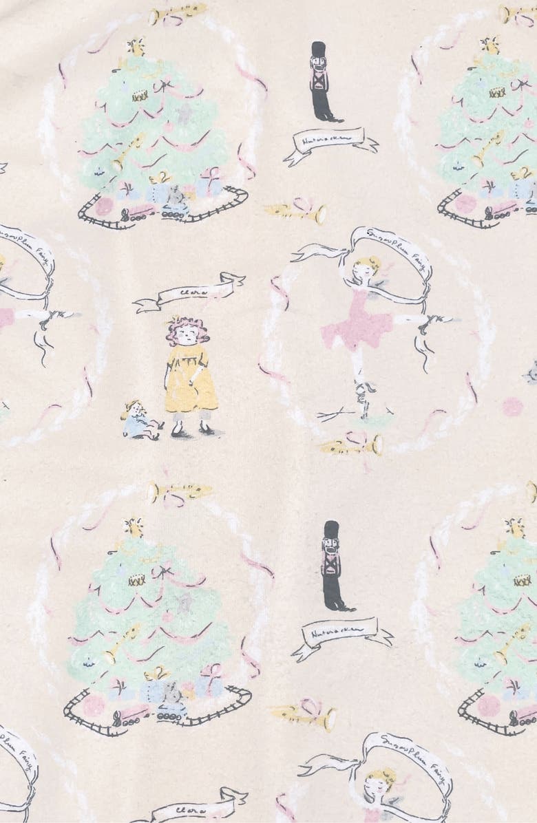 Munki Munki Kids' Holiday Nutcracker Two-Piece Pajamas, Alternate, color, Ivory