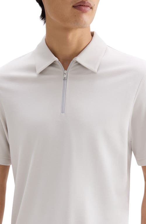 Theory Ryder Zip Polo In Fog