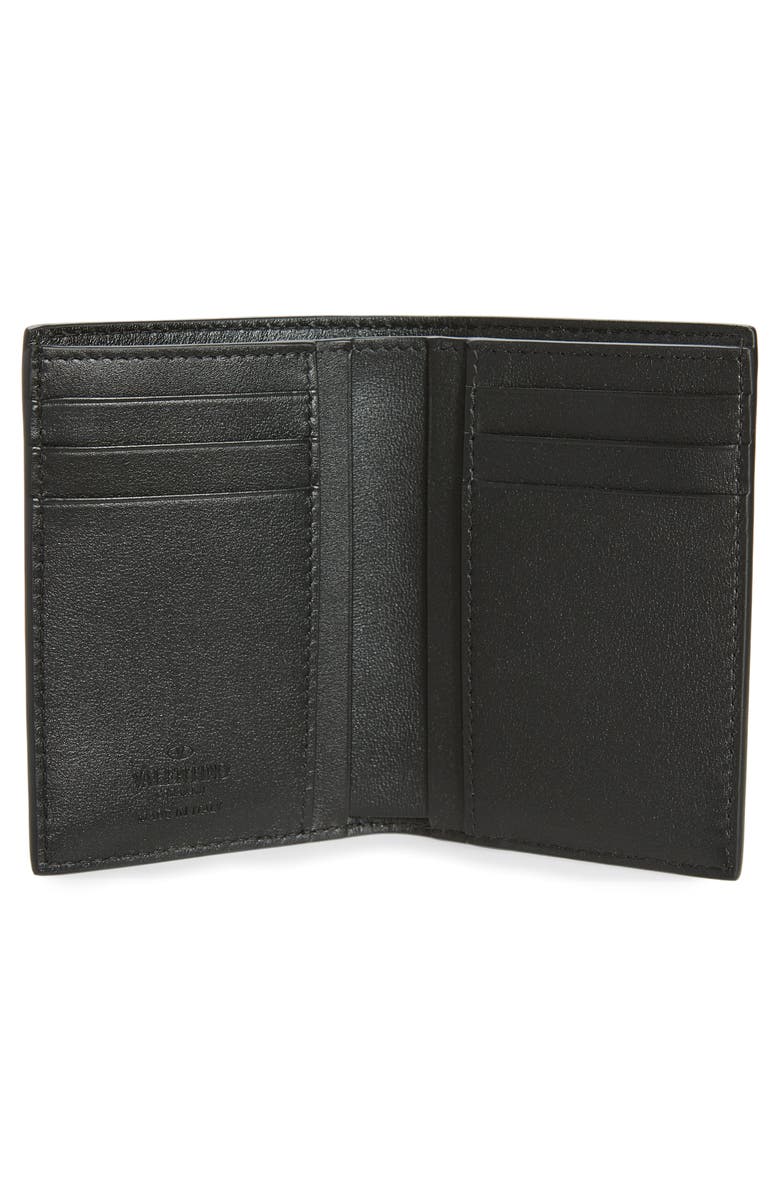 Valentino Garavani VLOGO Bifold Leather Card Holder, Alternate, color, 