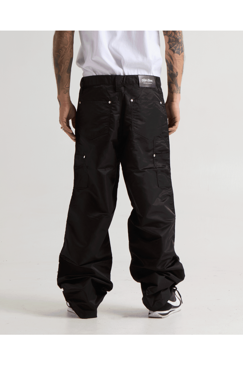 Nylon Double Knee Pants, Alternate, color, Black