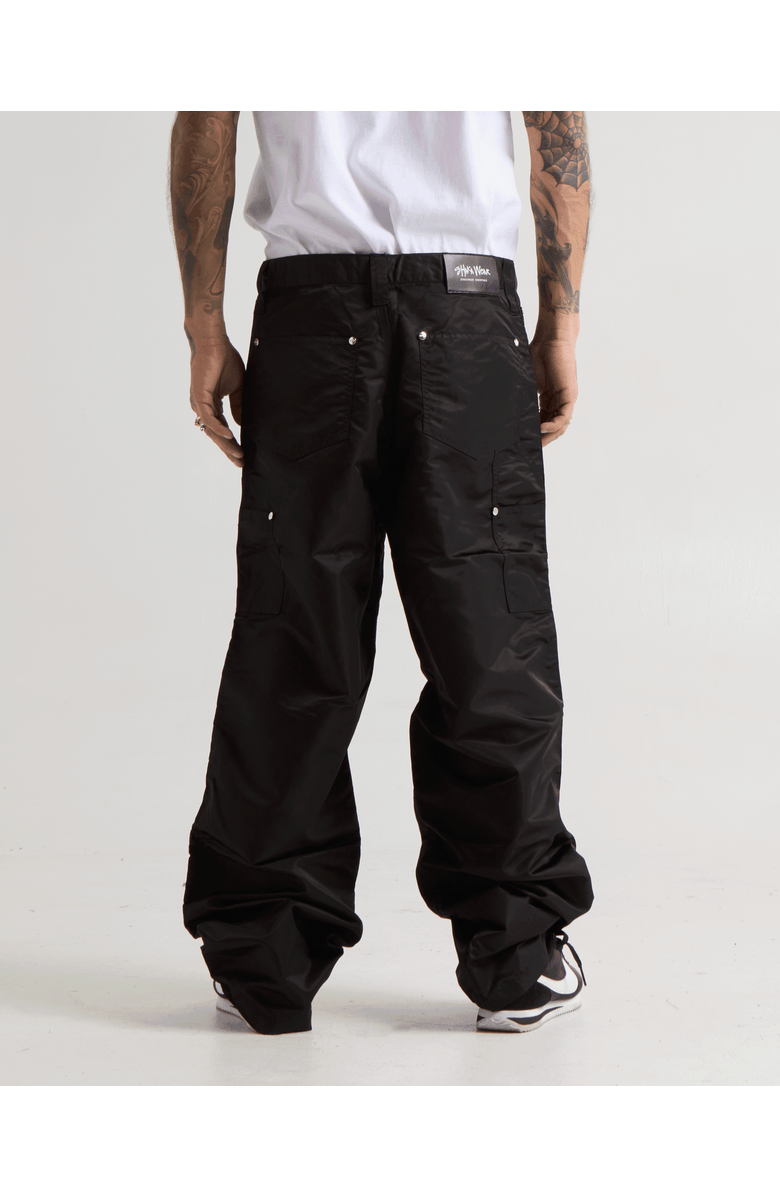 Shaka Wear Nylon Double Knee Pants, Alternate, color, Black