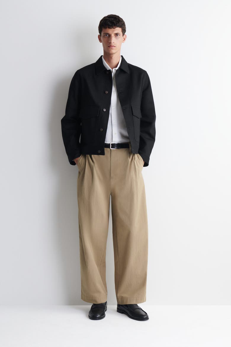 Raw Selvedge Denim Jacket, Main, color, BLACK