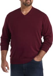 Harbor Bay by DXL Big & Tall V-Neck Pullover
