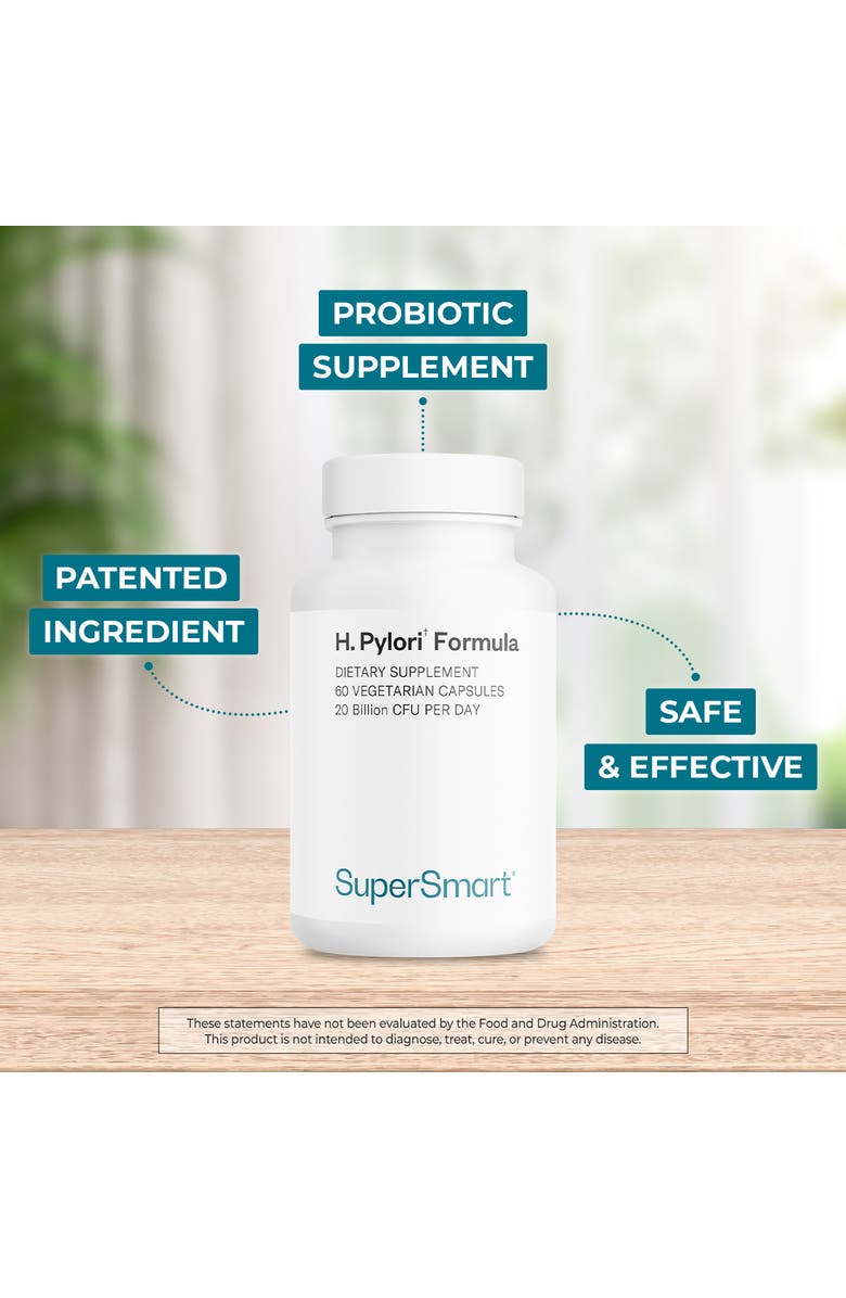SuperSmart H. Pylori Formula Probiotic Supplement, Alternate, color, NO COLOR