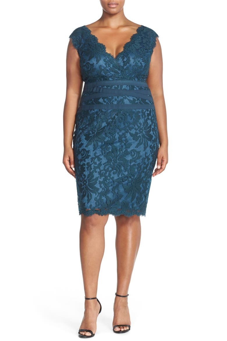 Embroidered Lace Sheath Dress, Main, color, STARRY NIGHT