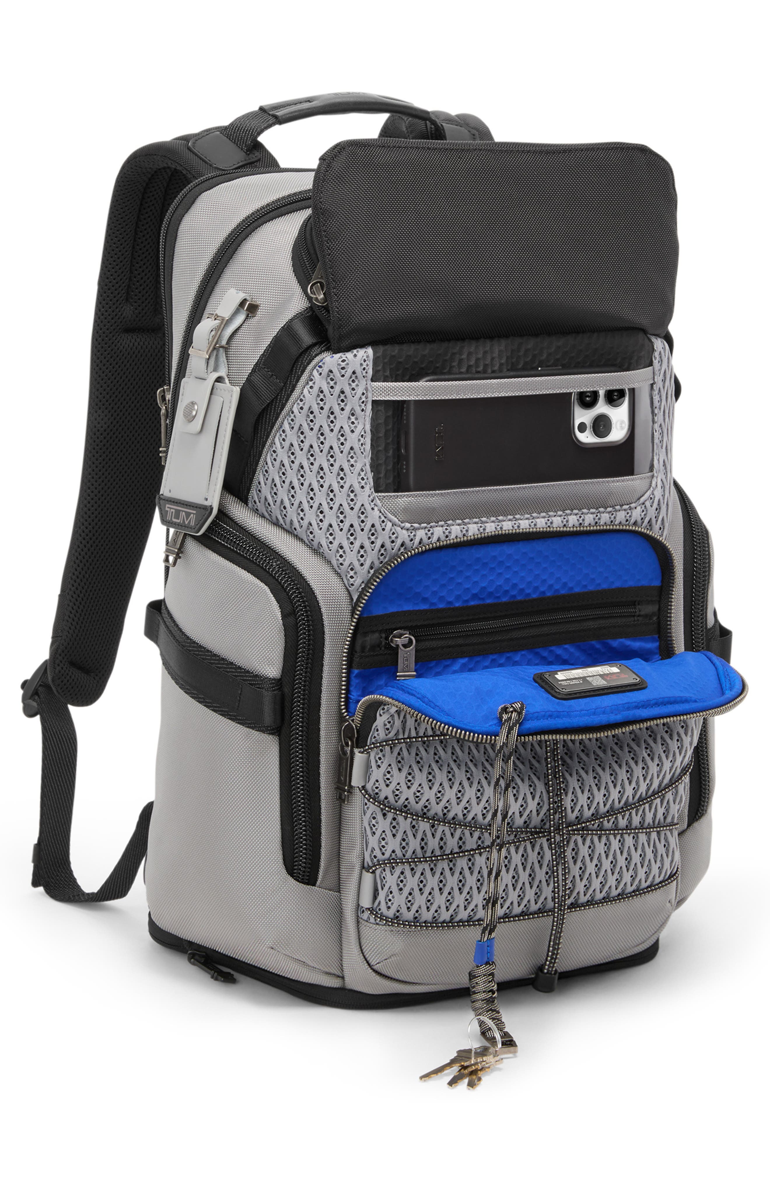 TUMI Alpha Bravo Nomadic Backpack, Alternate, color, Pearl Grey Mesh