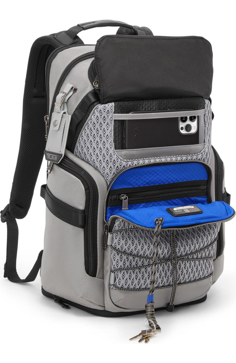 TUMI Alpha Bravo Nomadic Backpack, Alternate, color, Pearl Grey Mesh