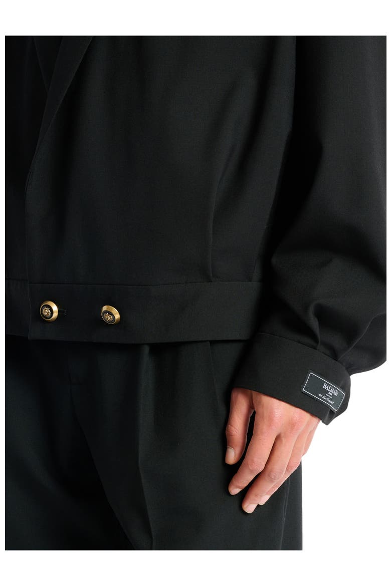 Wool 2-Button Jacket, Alternate, color, black