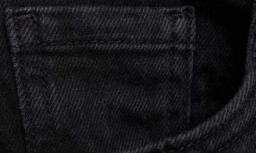 Shop Mango High Waist Wide Leg Jeans In Black Denim