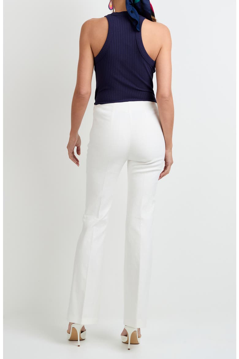 Jacoba Slim-Fit Bootcut Pants, Alternate, color, Whitewash