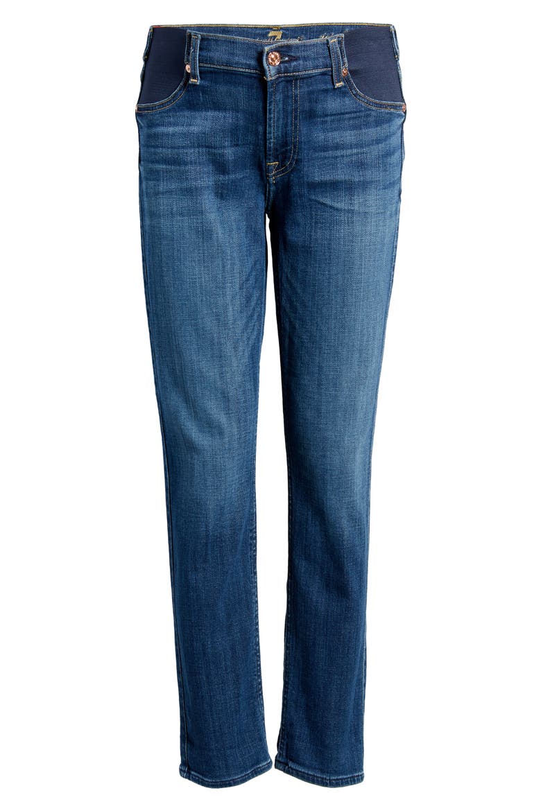 Seven Josefina Ankle Boyfriend Maternity Jeans, Alternate, color, BLUE