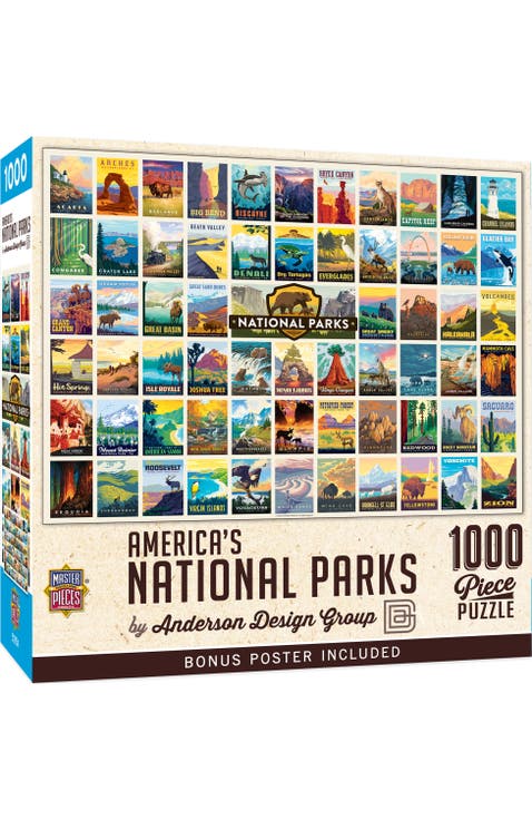 National Parks Poster Art 1000pc Puzzle