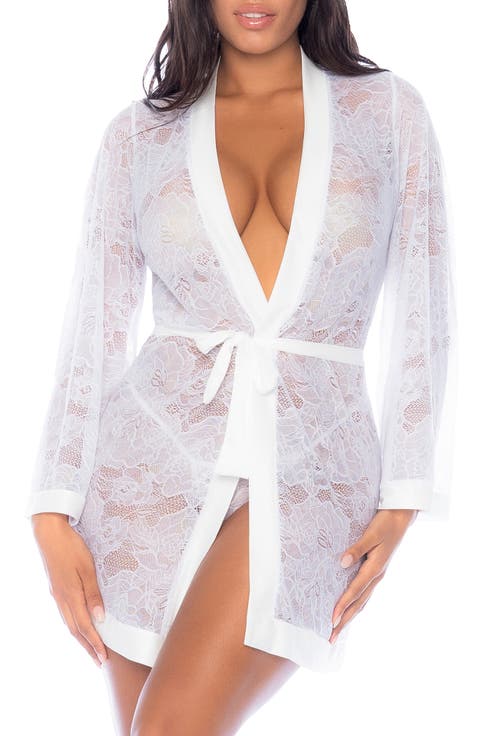 Plunge Lace Robe